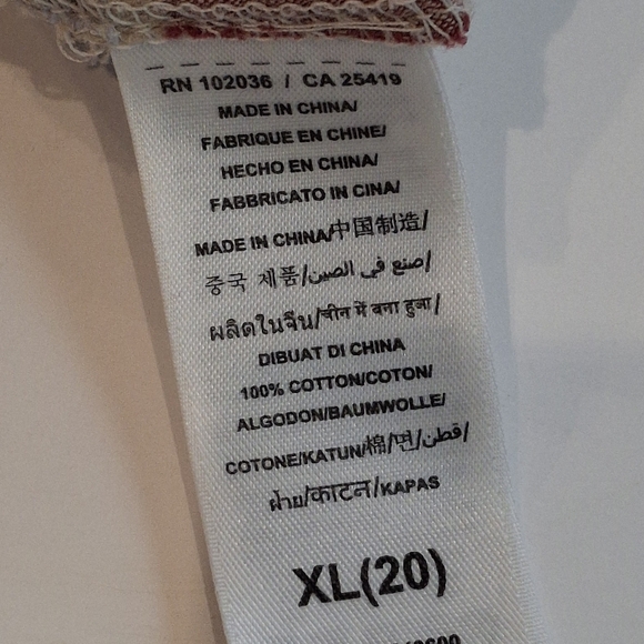 VTG Guess Women's Maroon & White Plaid Western Button Down Shirt Size XL - Picture 15 of 15